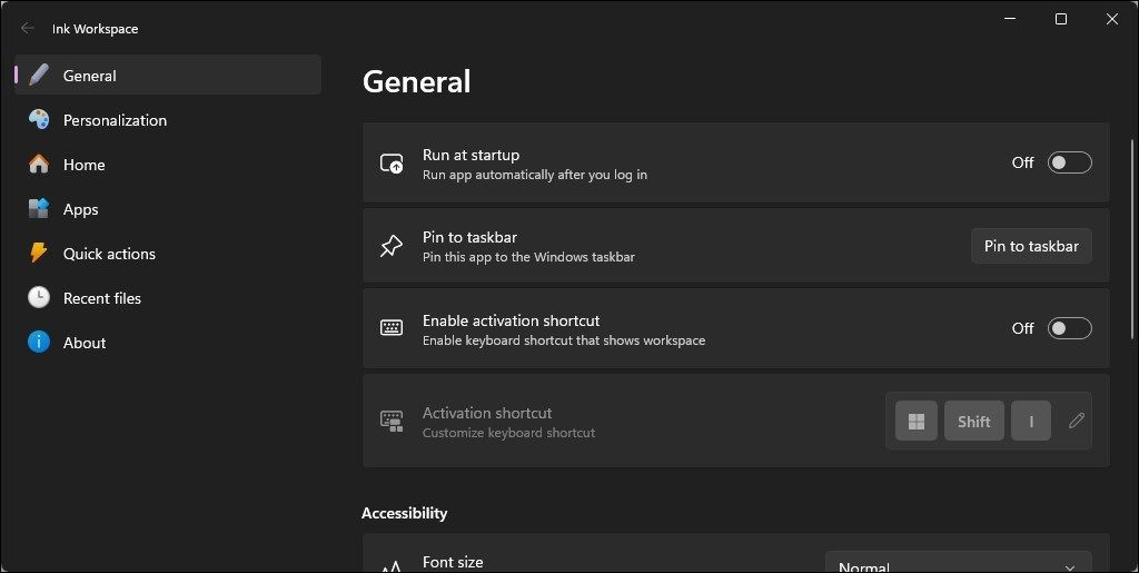 Tắt Phím Tắt Kích Hoạt Windows Ink Workspace