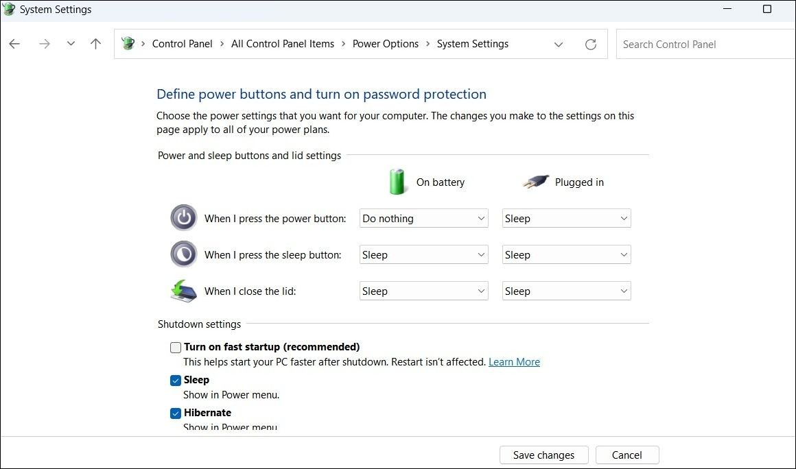 Tắt tính năng Khởi Động Nhanh trên Windows