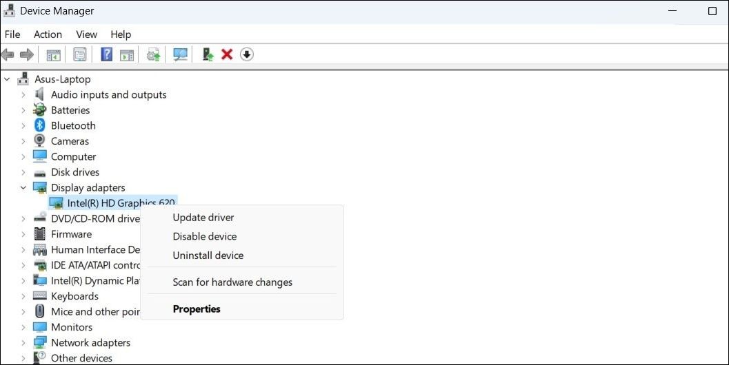 Tắt trình điều khiển đồ họa trên Windows 11