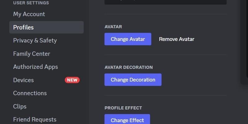 Thay đổi avatar trong ứng dụng Discord cho máy tính để bàn.