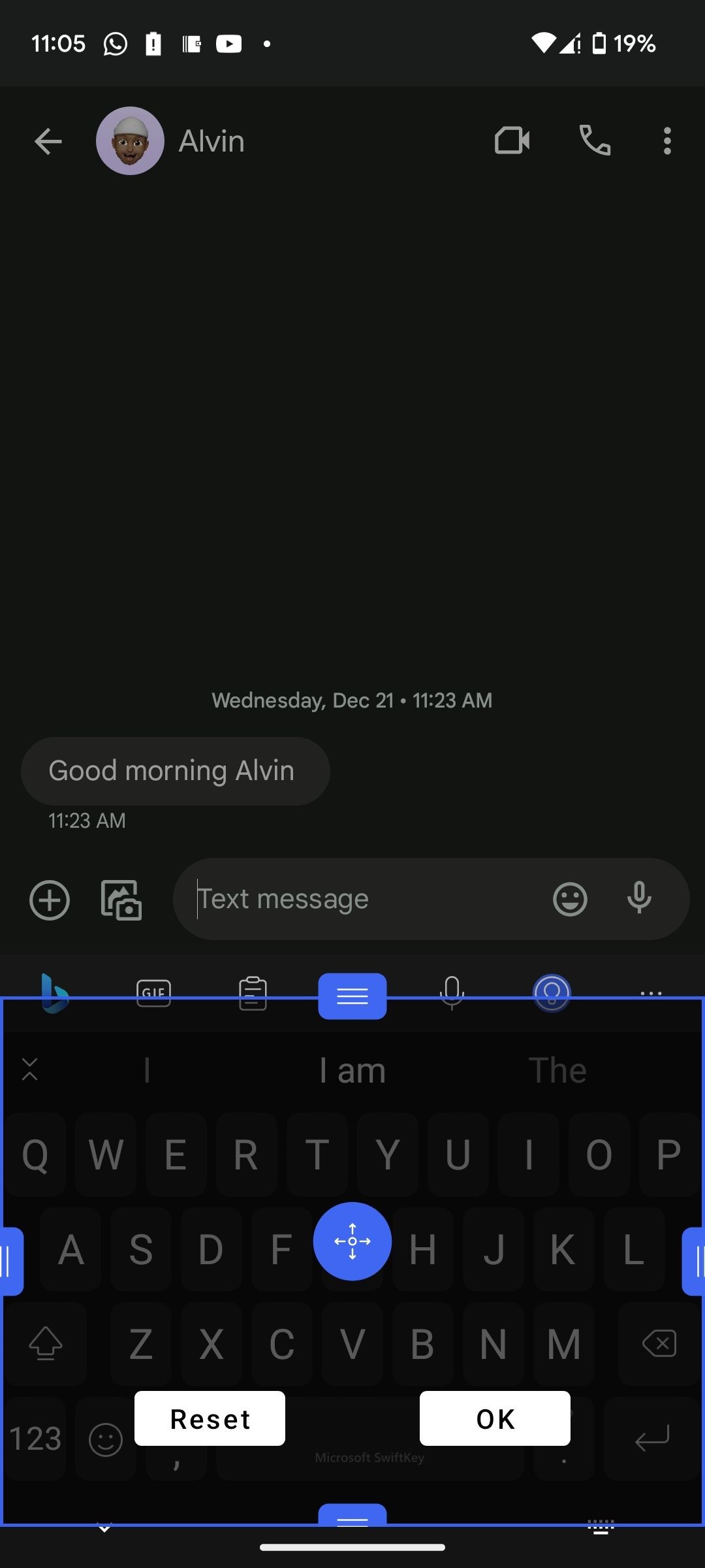 Thay đổi kích thước bàn phím Swiftkey theo cách thủ công
