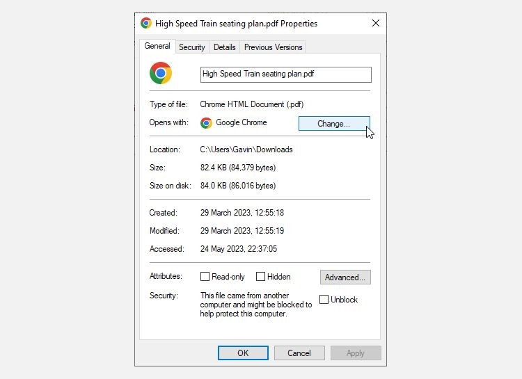 Thay đổi trình xem PDF mặc định trên Windows