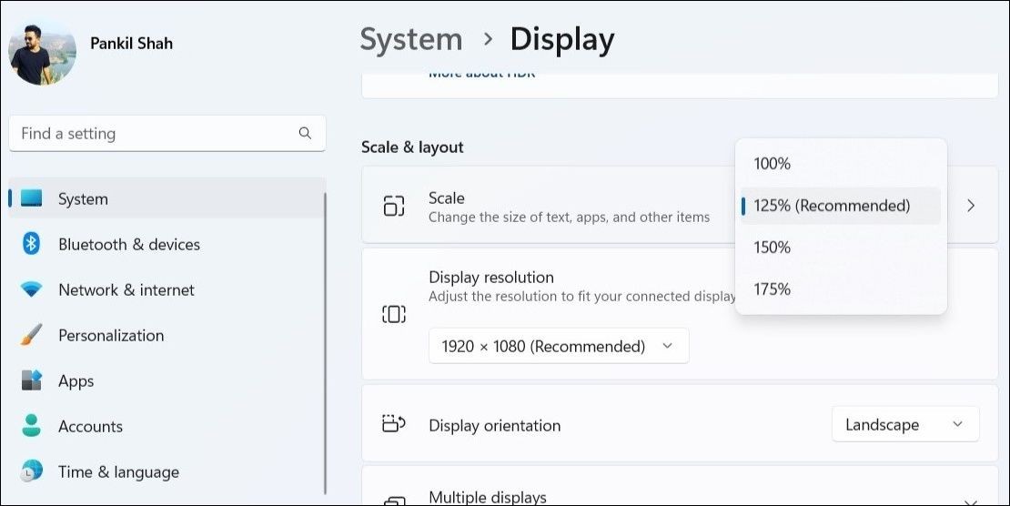 Thay Đổi Tỷ Lệ Hiển Thị Trên Windows