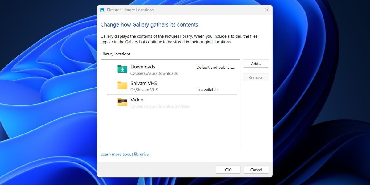 Thêm thư mục vào Gallery trong File Explorer trên Windows