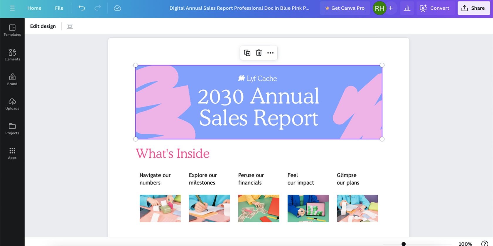 Thiết kế bố cục Canva Docs