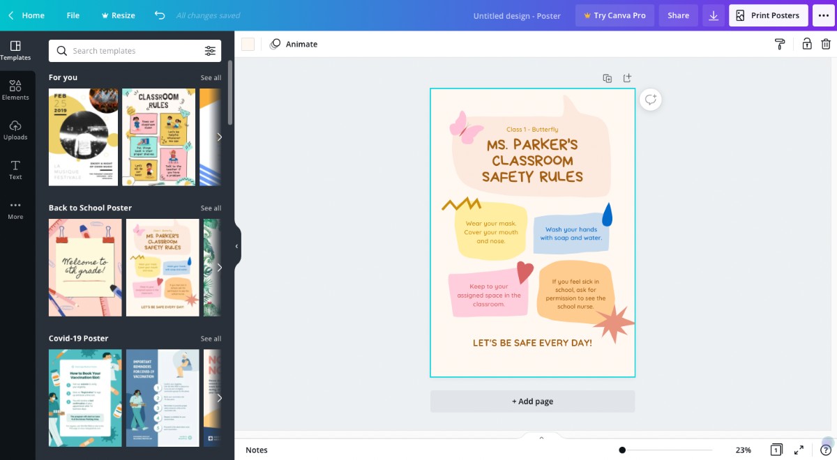 Thiết kế cơ bản của Canva