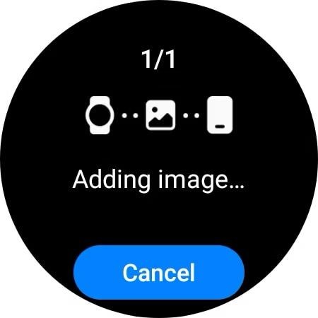 Thông báo gửi ảnh từ đồng hồ Galaxy Watch