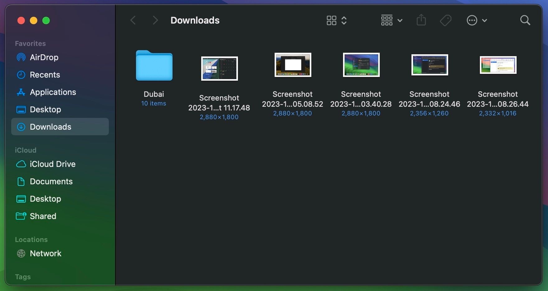 Thư mục Tải Xuống trong macOS Sonoma