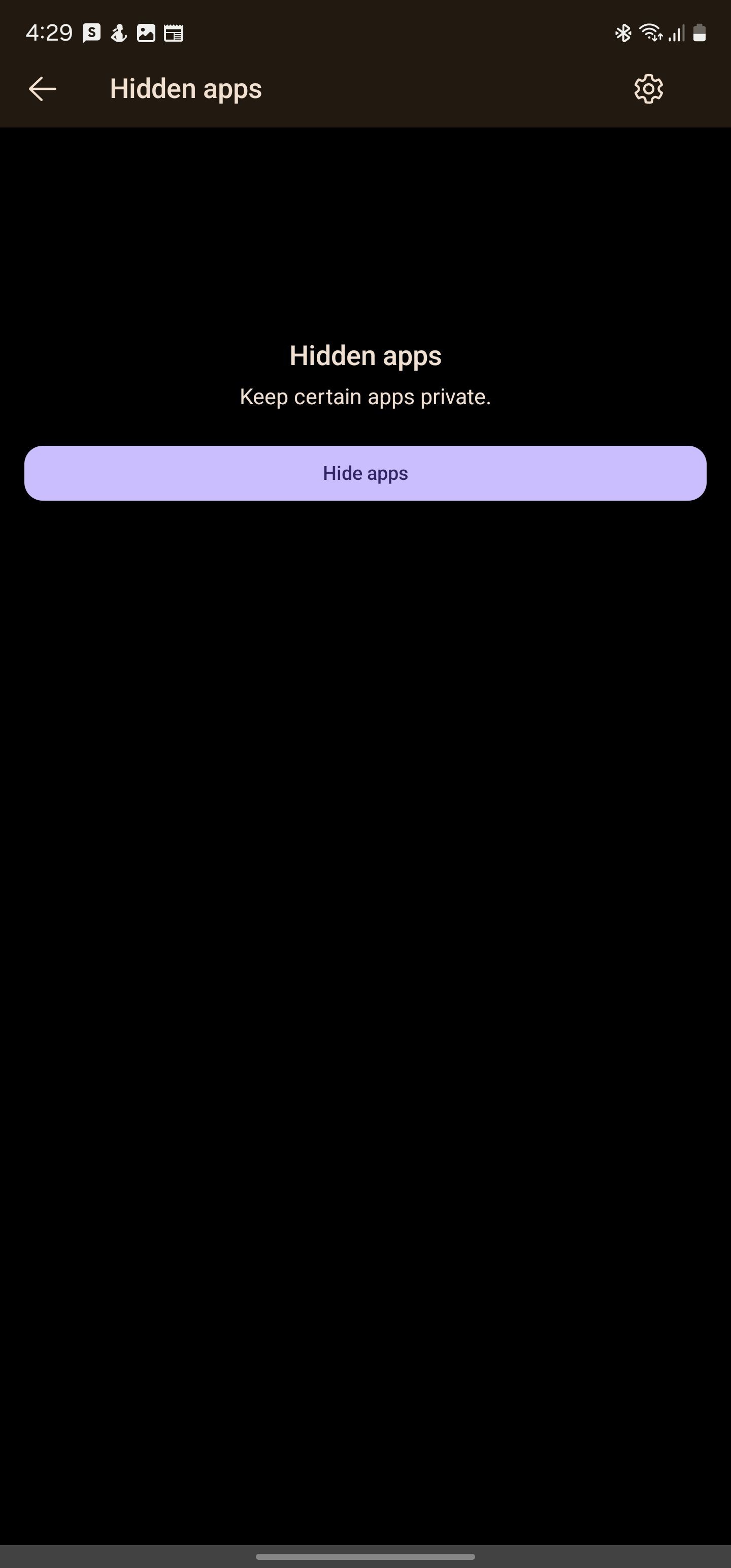 Thư mục ứng dụng ẩn trong Microsoft Launcher