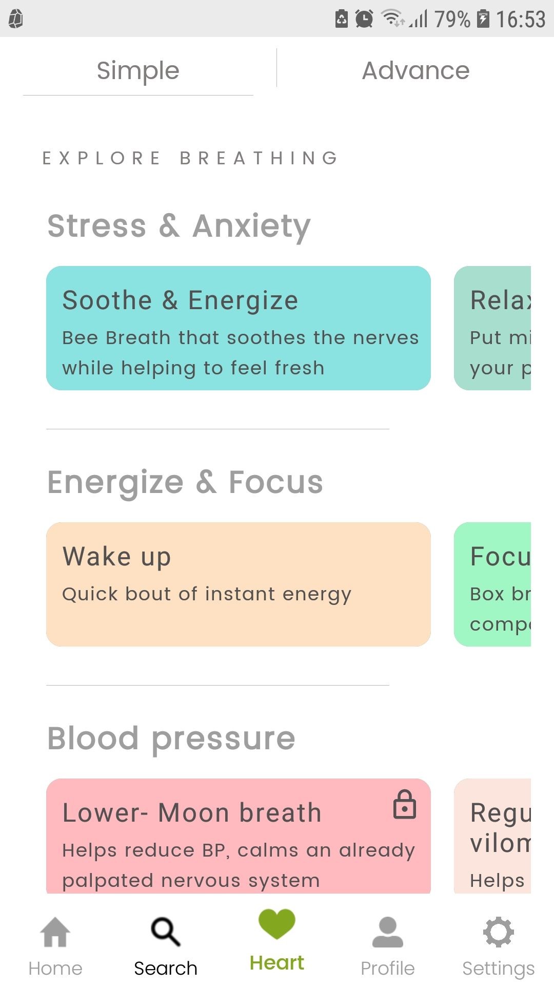 Thực hành bài tập thở với Mindbreath