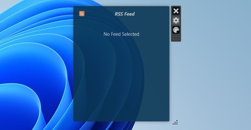 Tiện ích RSS Feed trống trên desktop của Windows 11