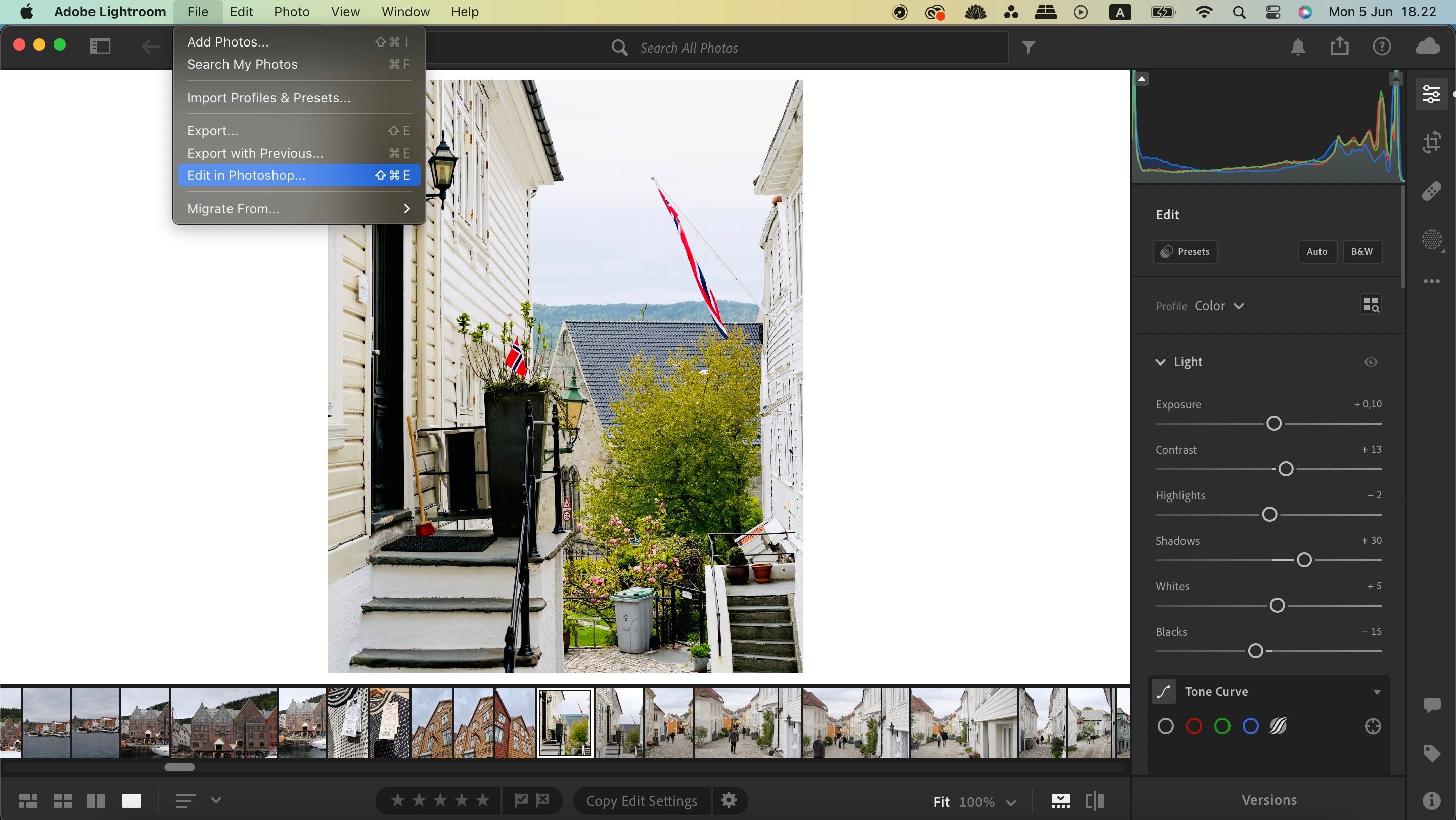 Tiếp Tục Chỉnh Sửa Ảnh Lightroom CC Trong Photoshop