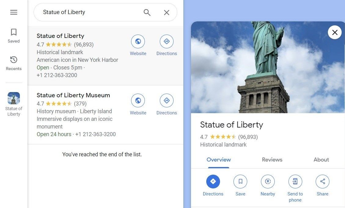 Tìm kiếm trên Google Maps