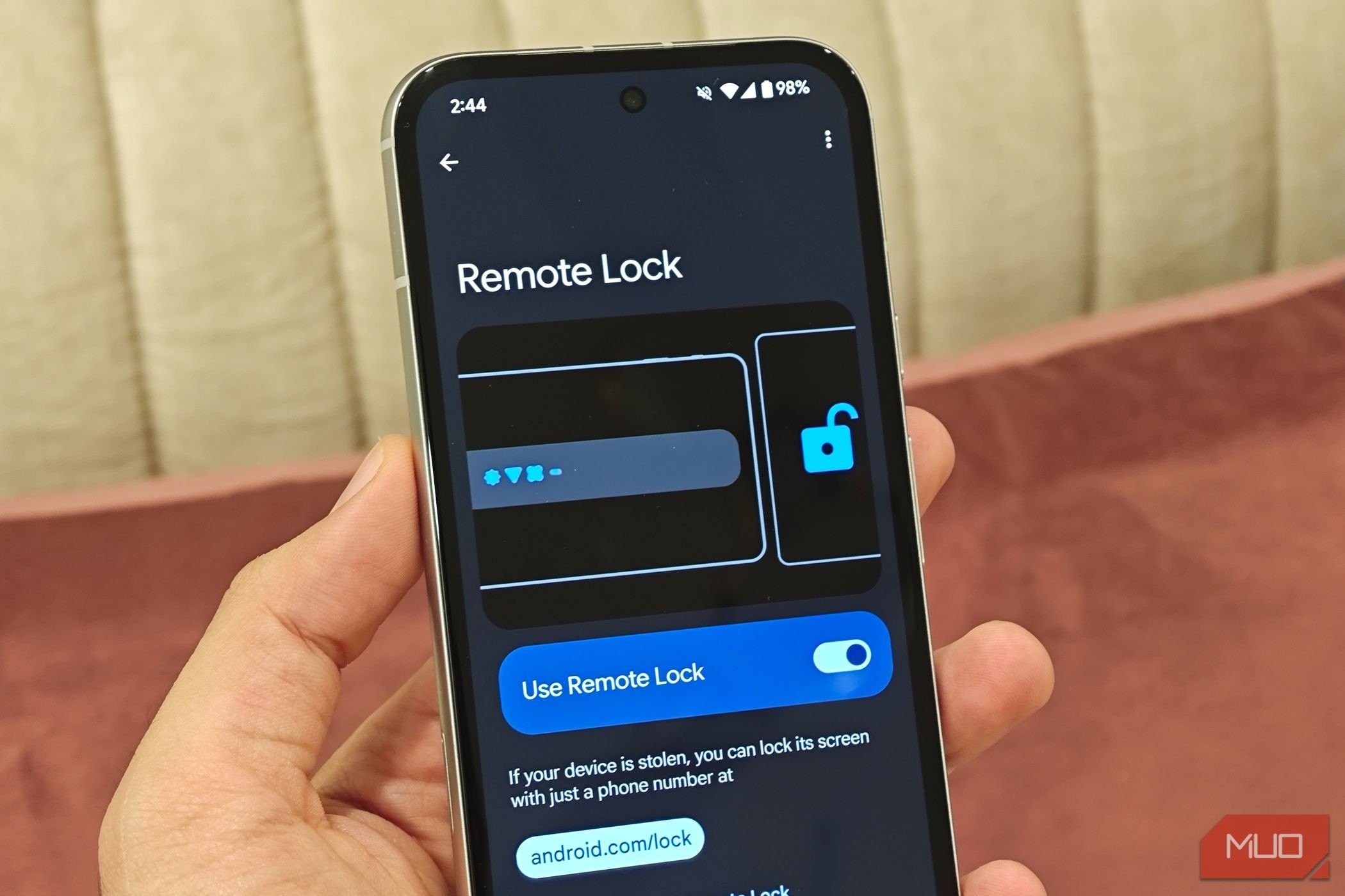 Tính năng khóa từ xa chống trộm trên Android