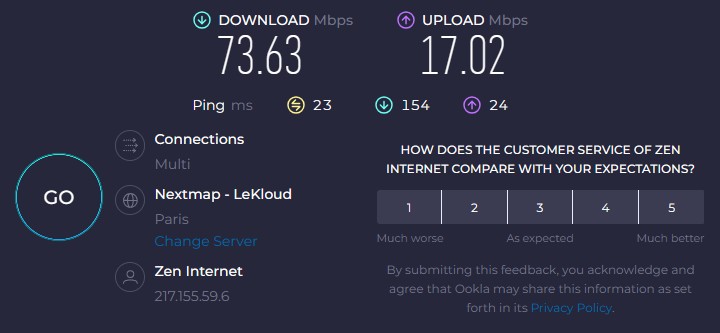 Tốc độ kết nối khi chơi game trên Steam với VPN miễn phí của Tunnelbear