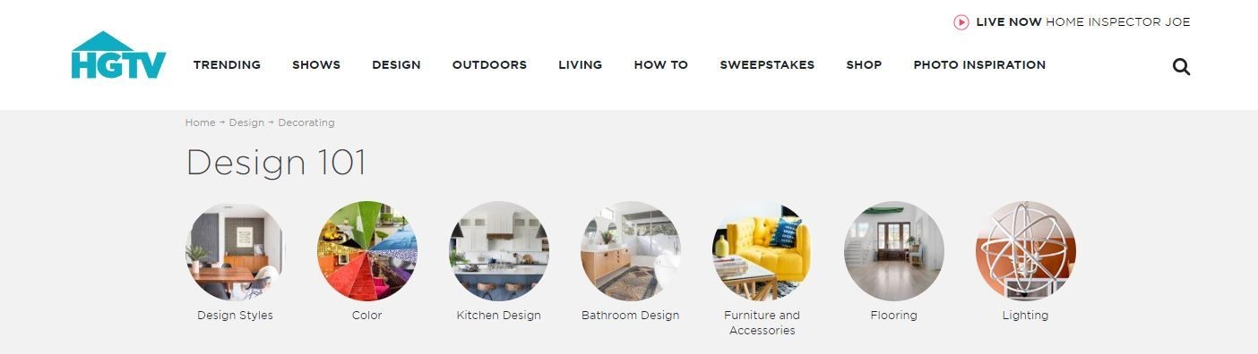 Trang chủ của HGTV