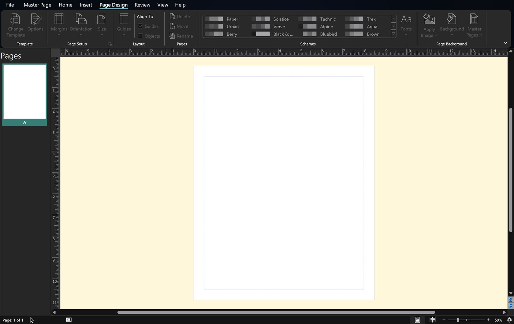 Trang chủ của Microsoft Publisher