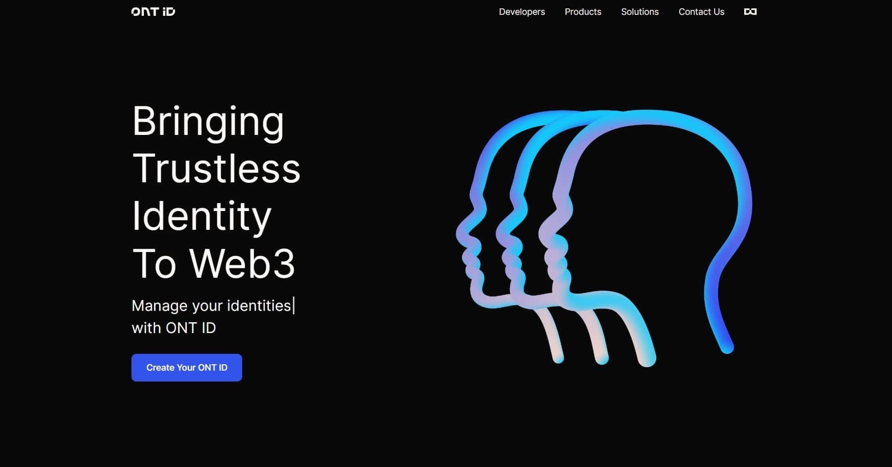 Trang chủ của trang web ONT ID