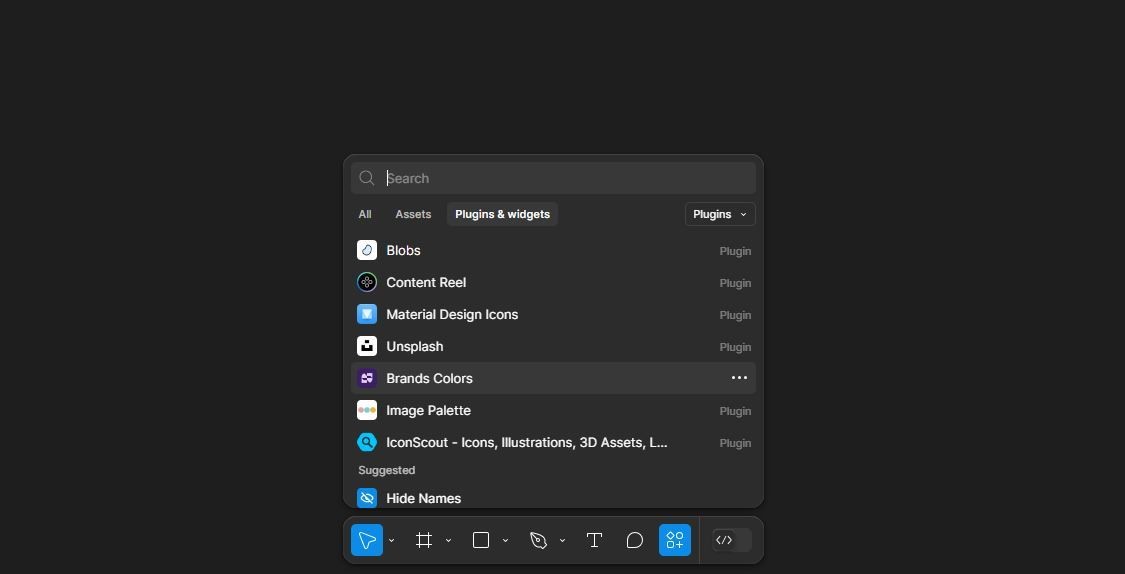 Trang hiển thị các plugin trong Figma như Unsplash và các minh họa