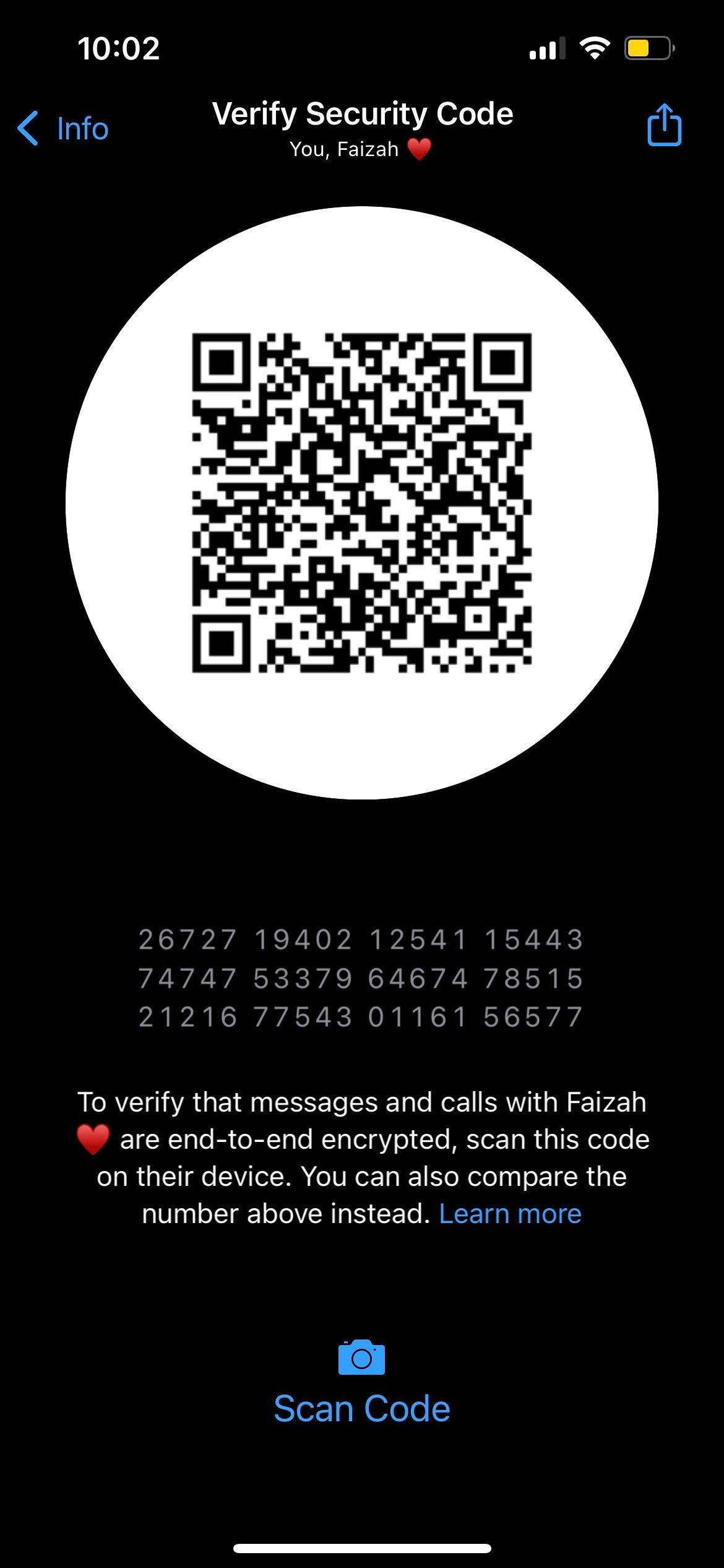 Trang mã hóa đầu cuối của WhatsApp