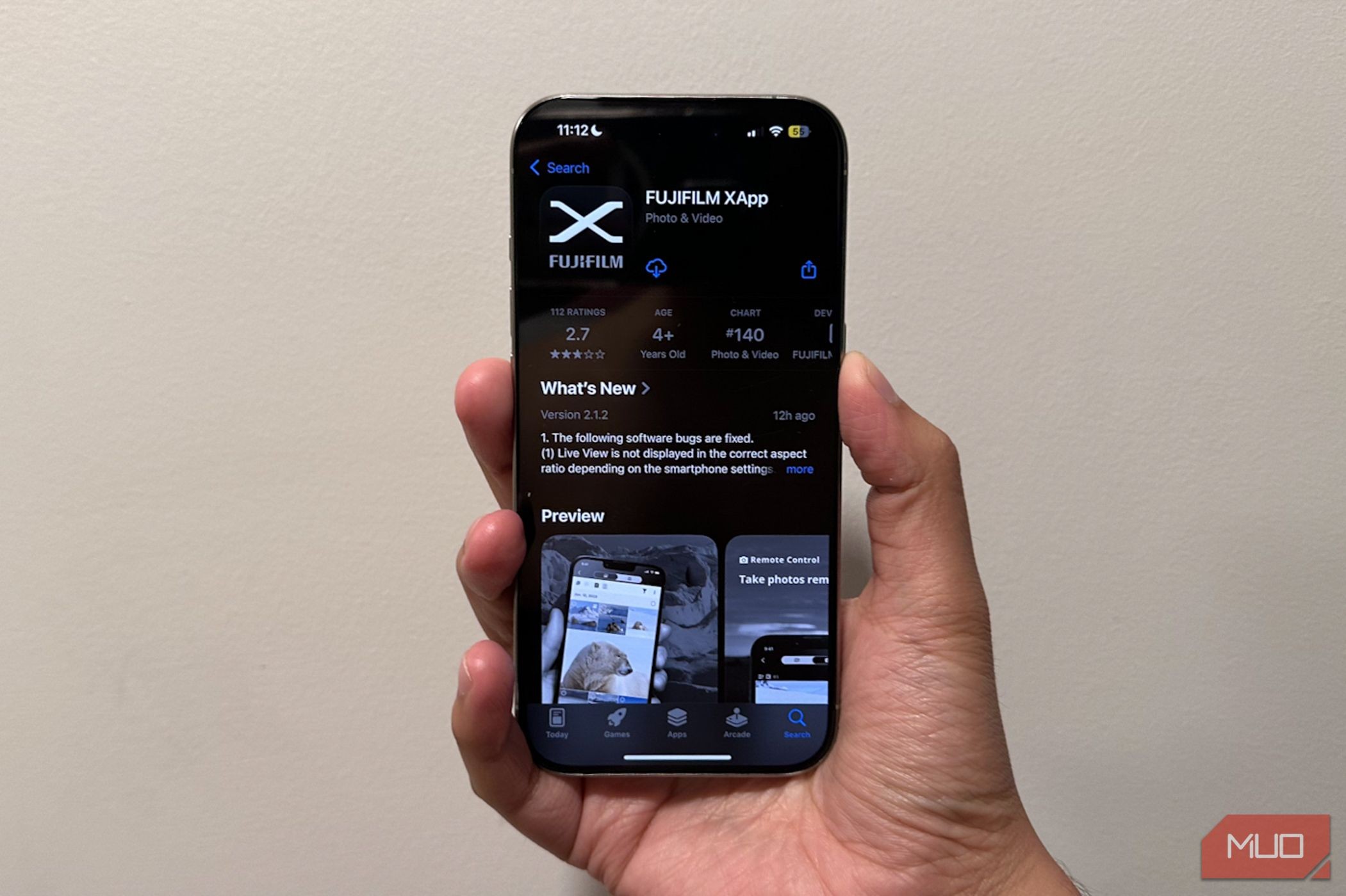 Trang ứng dụng Fujifilm XApp trên App Store