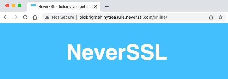 Trang web không an toàn sử dụng HTTP