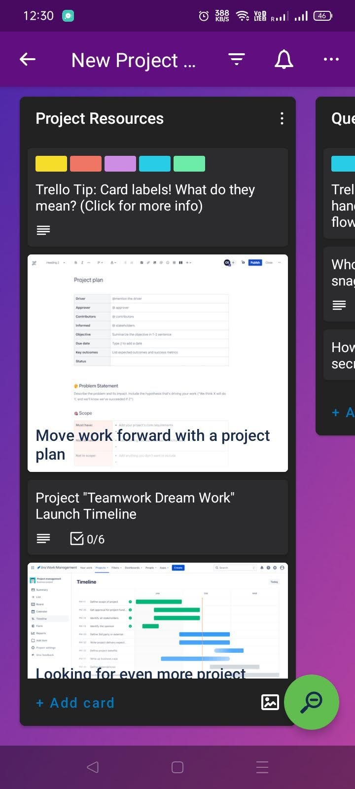 Trello trang dự án