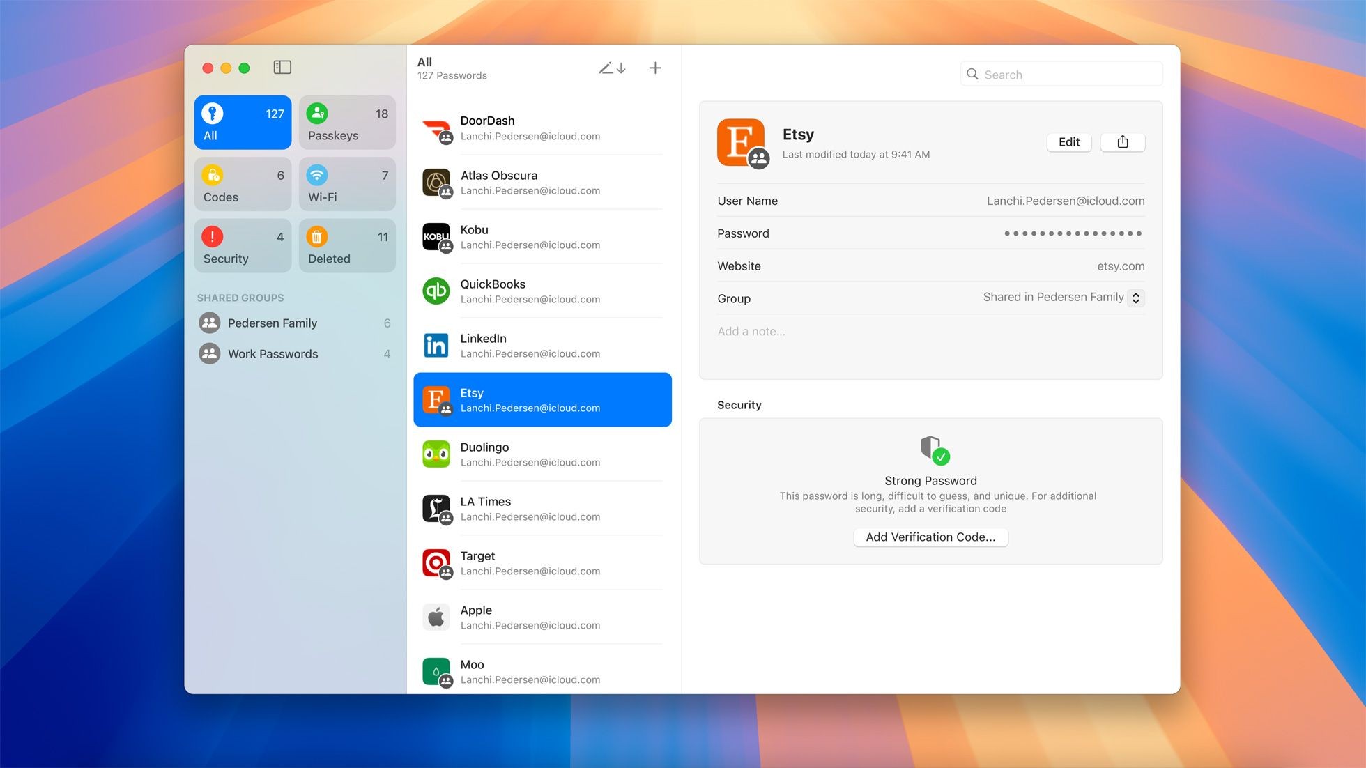 Trình quản lý mật khẩu trên macOS Sequoia