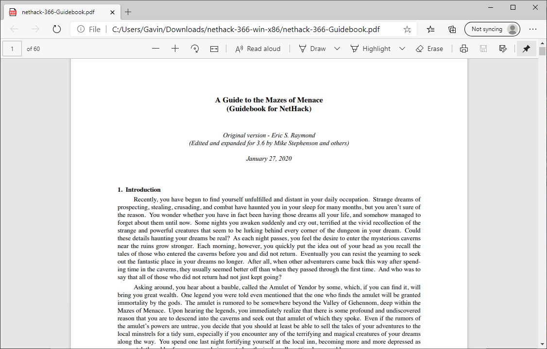 Trình xem PDF của Microsoft Edge