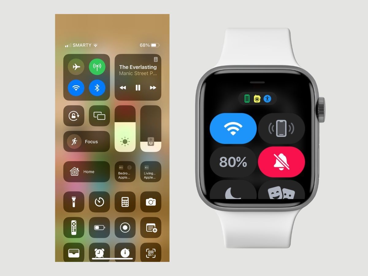 Trung Tâm Điều Khiển của iPhone và Apple Watch