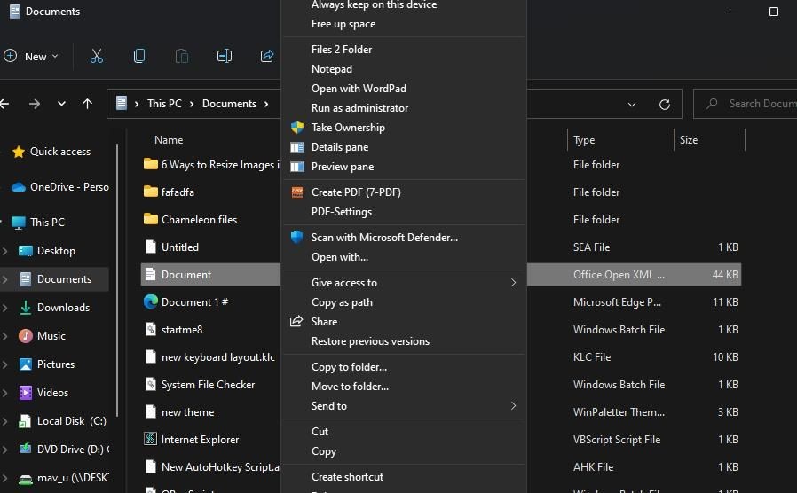 Tùy chọn Create PDF (7-PDF)