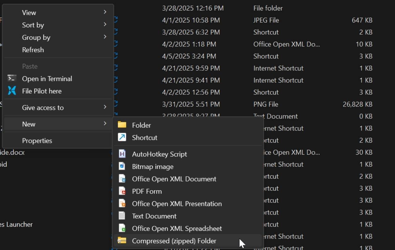 Tùy chọn lưu trữ file trong File Explorer trên Windows 11