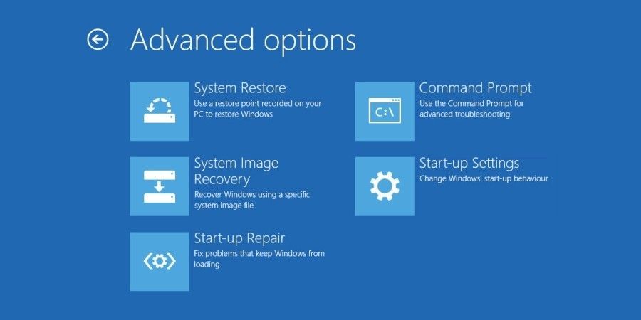 Tùy chọn nâng cao Windows 10