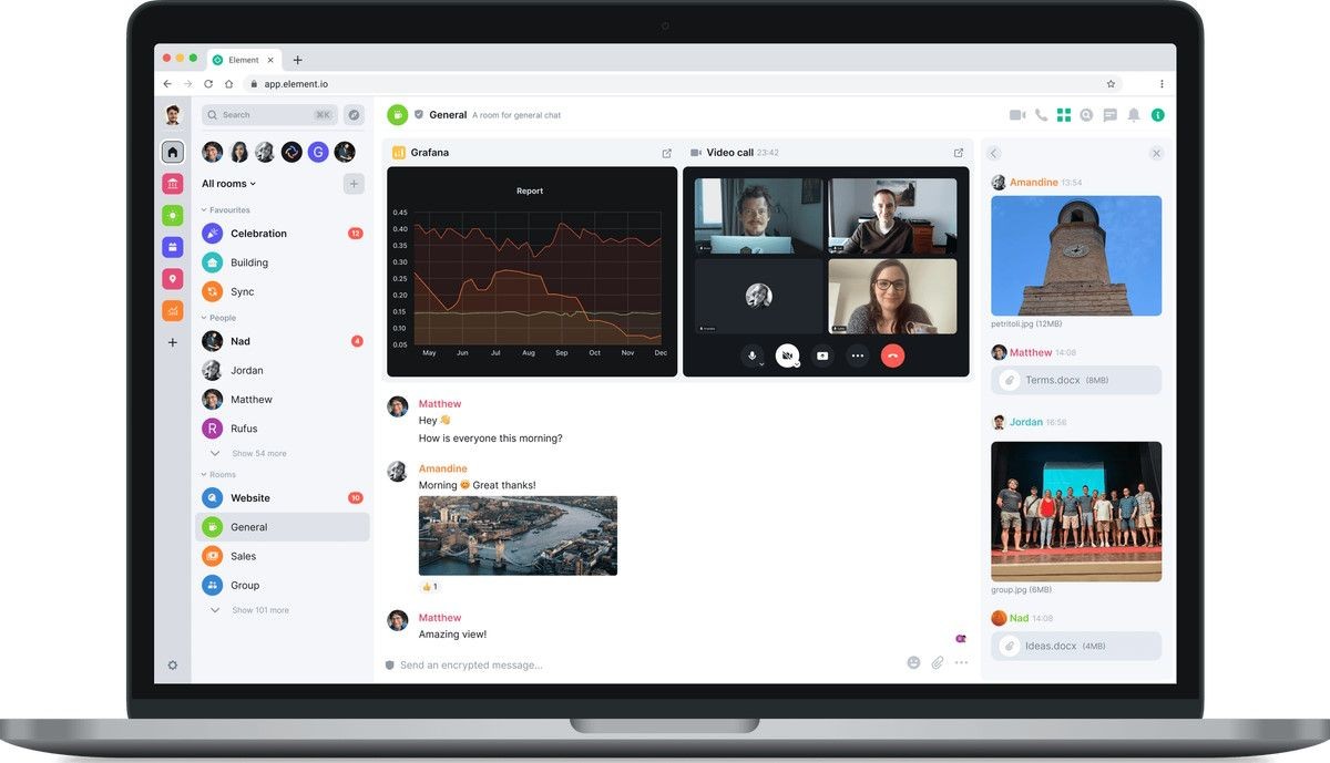 Ứng dụng desktop Element với các tính năng gọi video, văn bản và nhiều hơn nữa