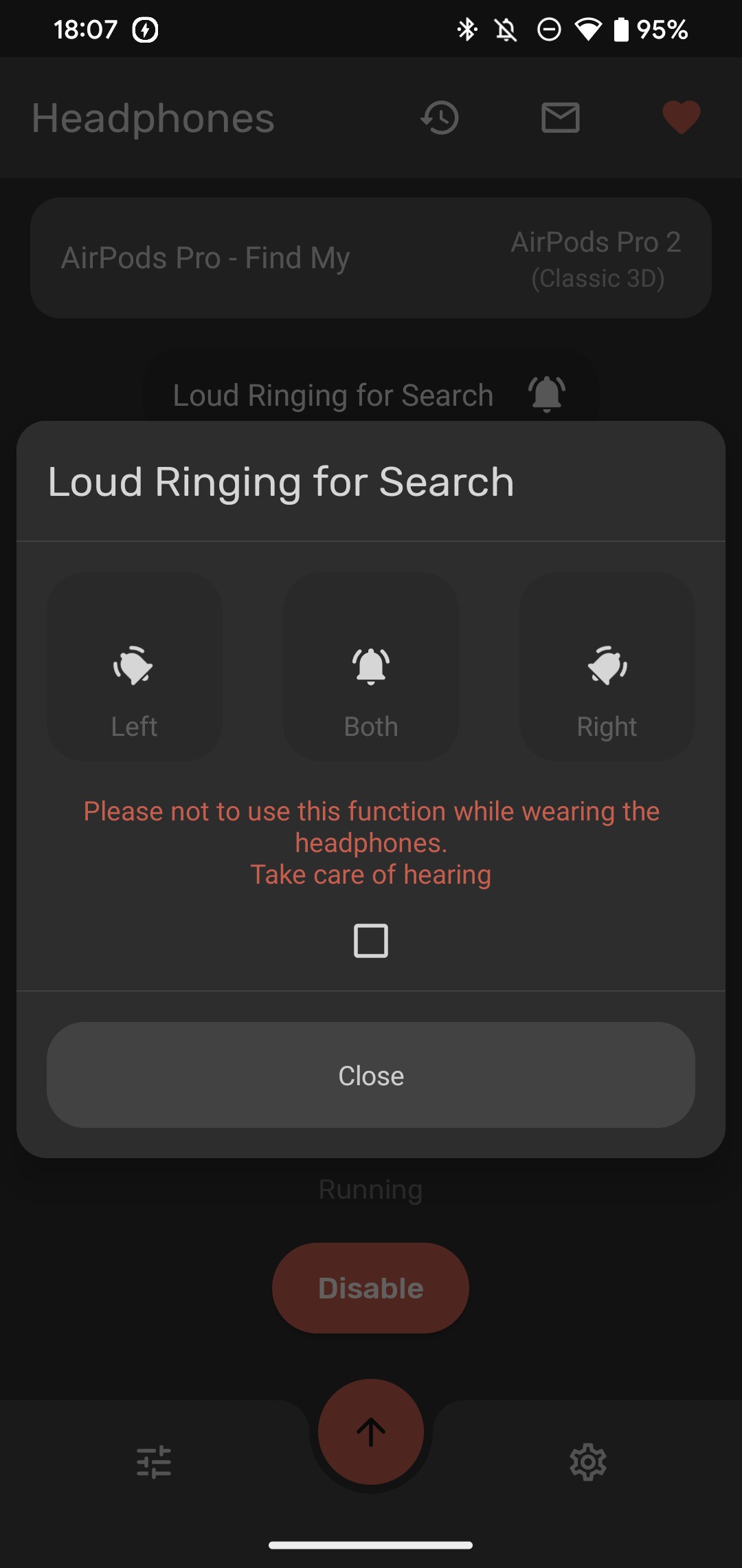 Ứng dụng MaterialPods tìm AirPods