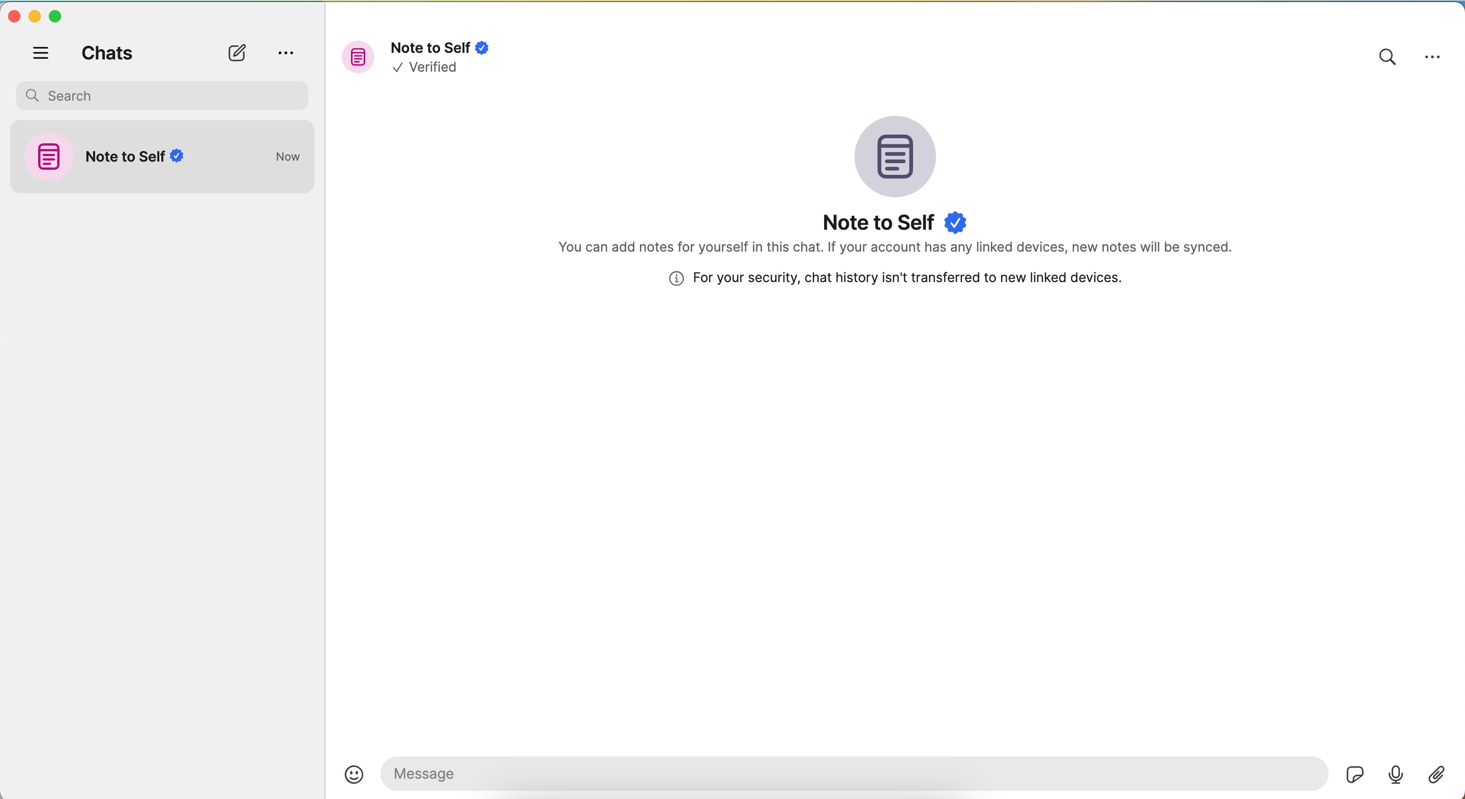 Ứng dụng Signal trên Mac