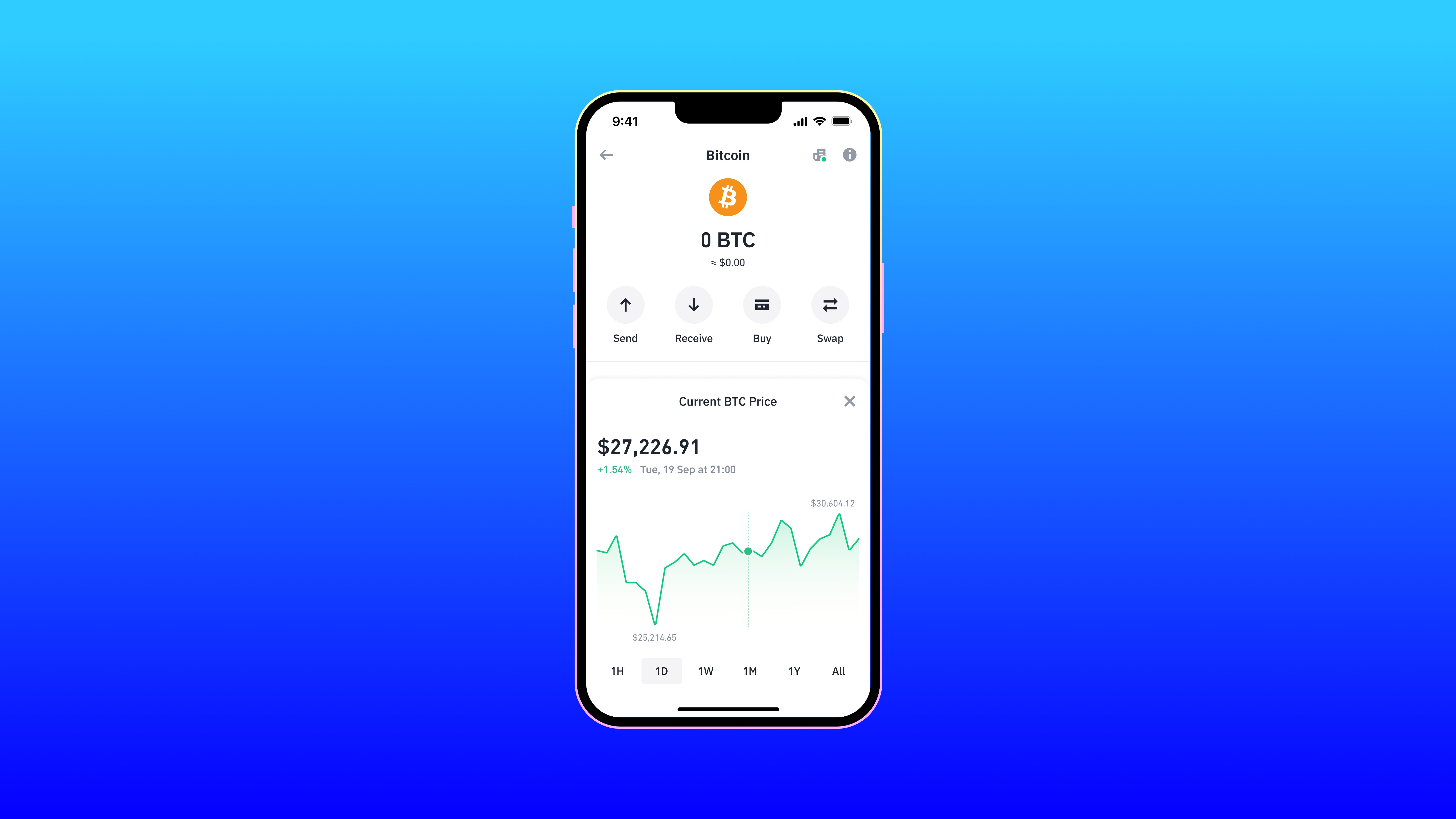 Ứng dụng Trust Wallet mở trên iPhone
