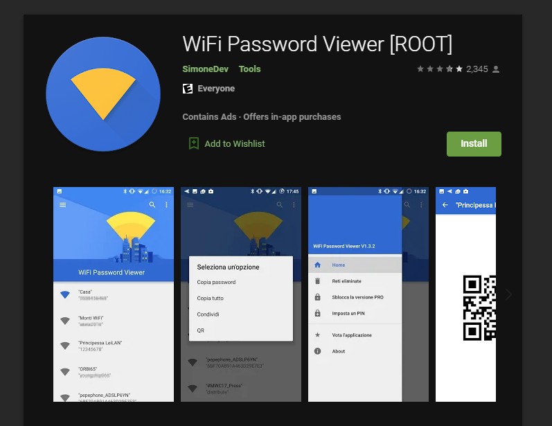Ứng dụng xem mật khẩu Wi-Fi trên Android