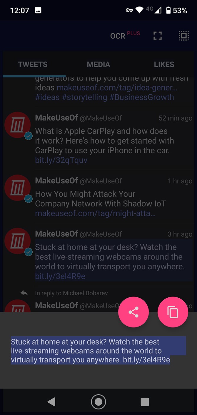 Universal Copy in Use