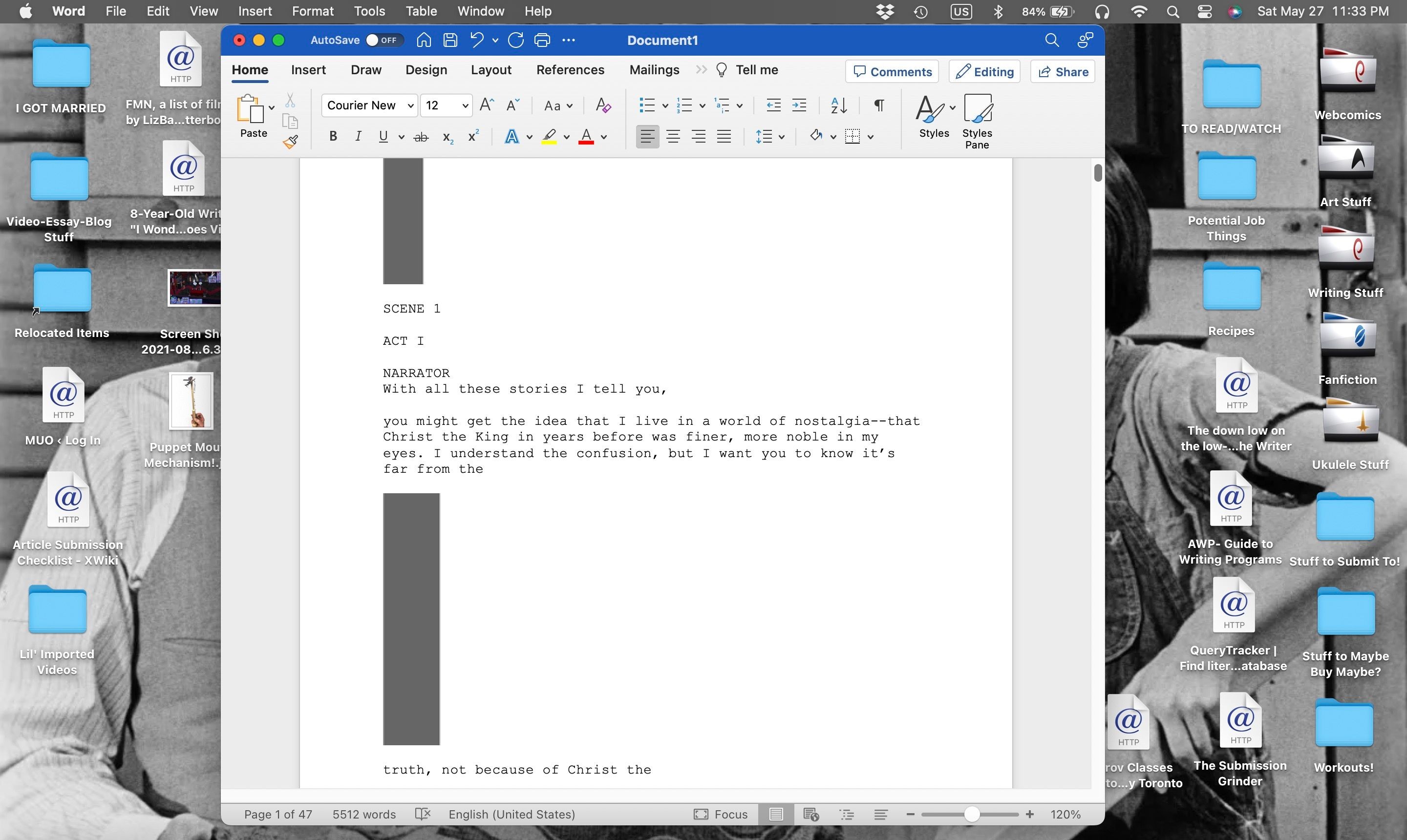 Văn bản từ PDF đã được dán vào Word cho Mac