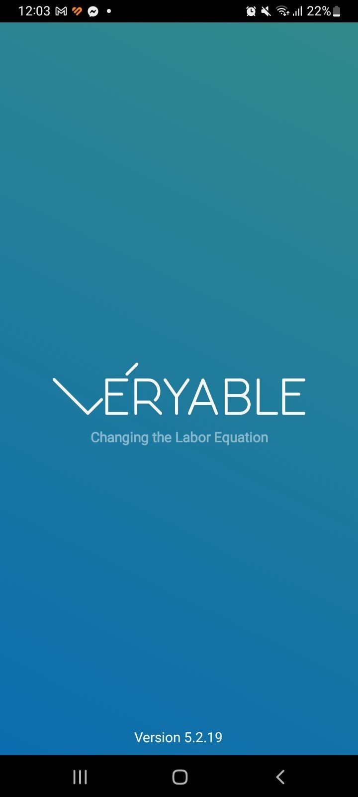 Veryable app homepage