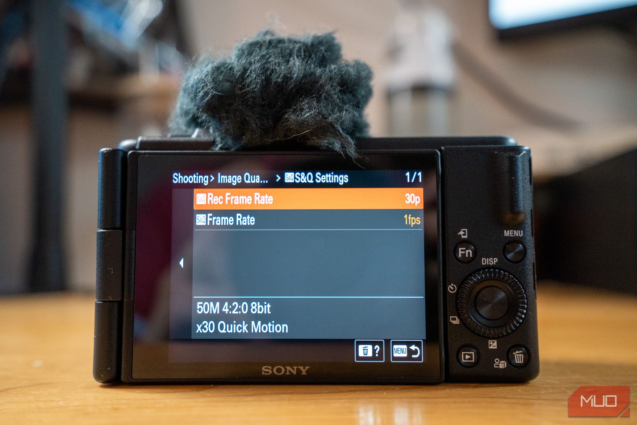 Ví dụ Menu S&amp;Q của Sony ZV-1F