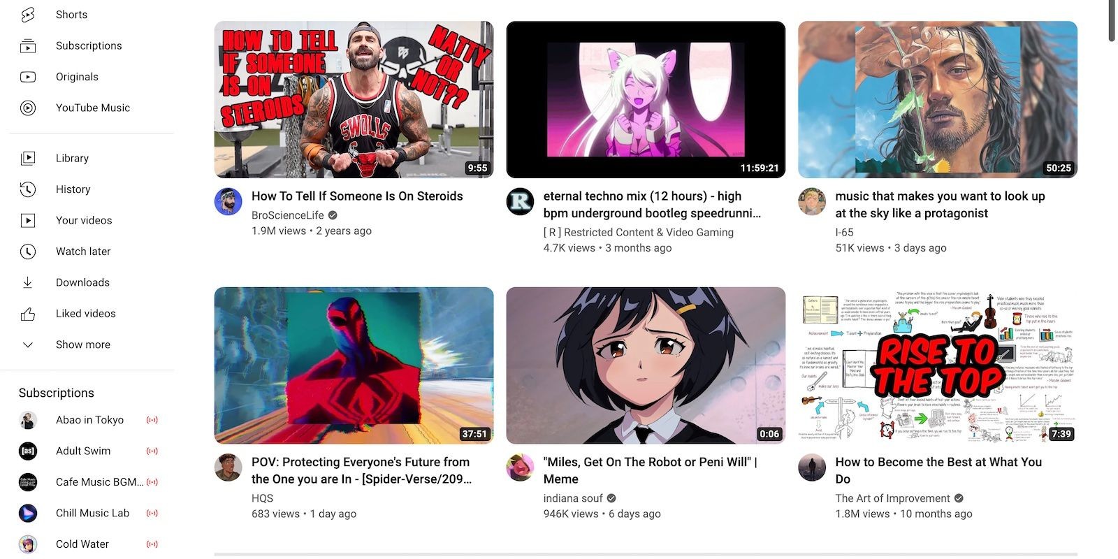 Video mà YouTube tự động gợi ý dựa trên sở thích của bạn
