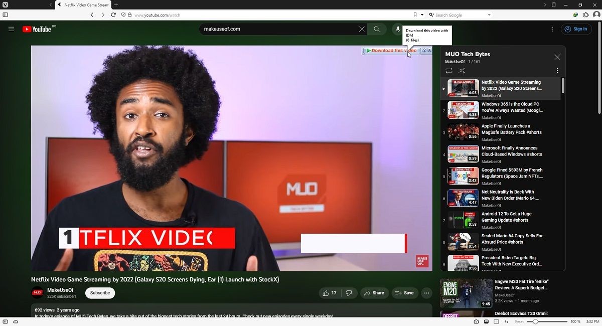 Vivaldi IDM Extension