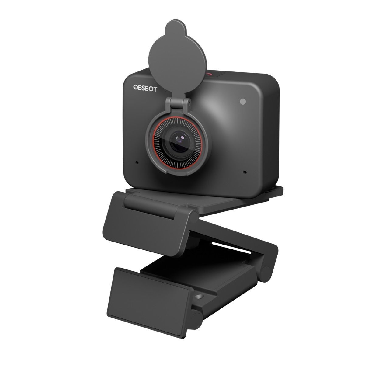 Webcam OBSBOT Meet AI-Powered 4K được gắn trên giá đỡ