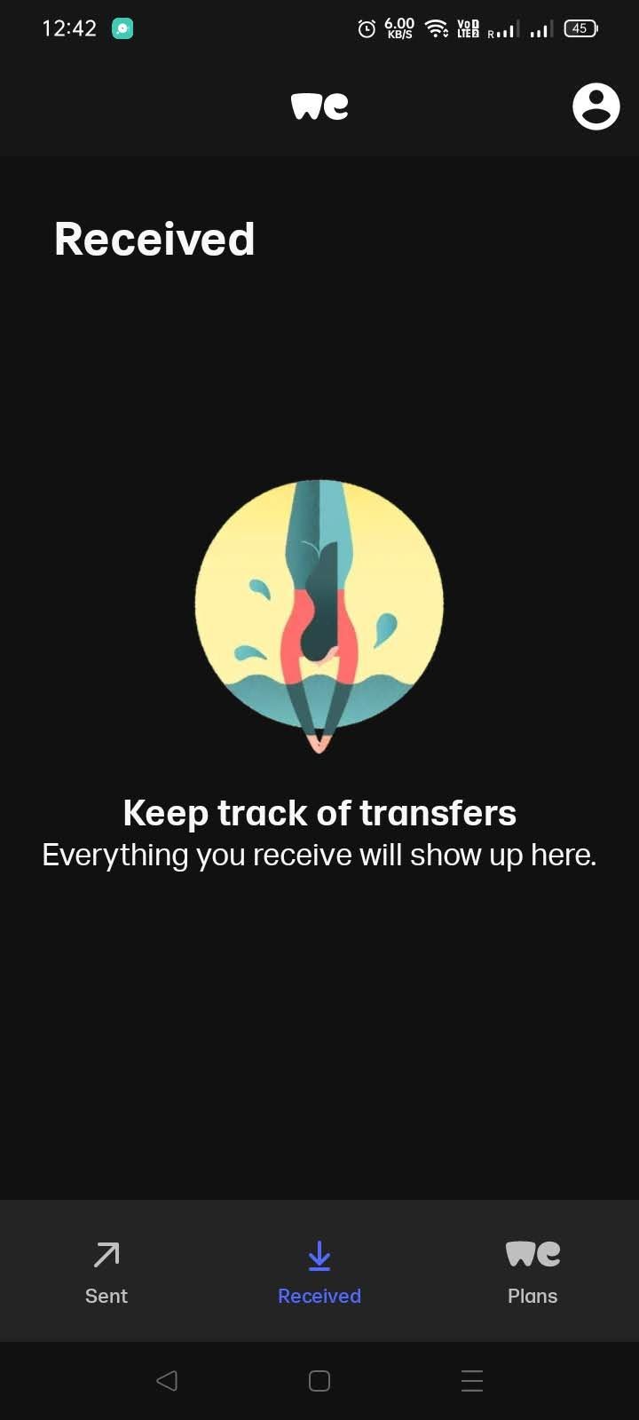WeTransfer nhận trang