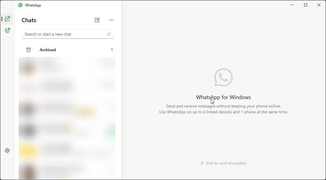 WhatsApp Desktop trên Windows 11