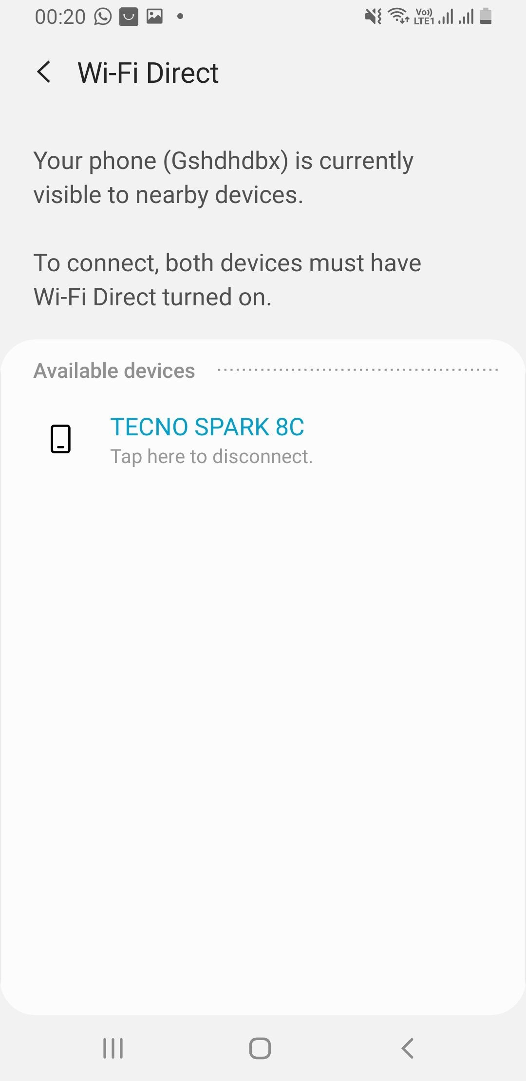 Wi-Fi Direct trên Samsung Galaxy