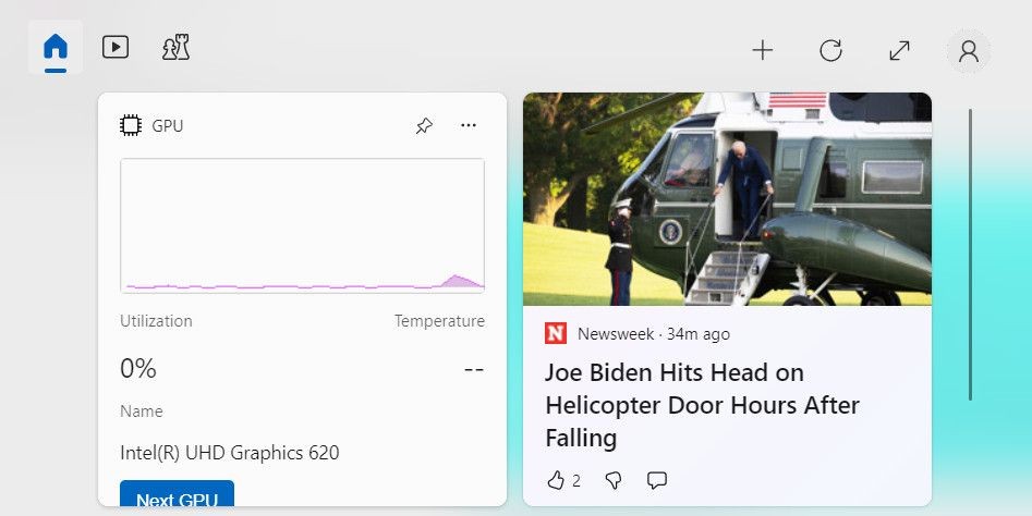 Widget mới trong Windows