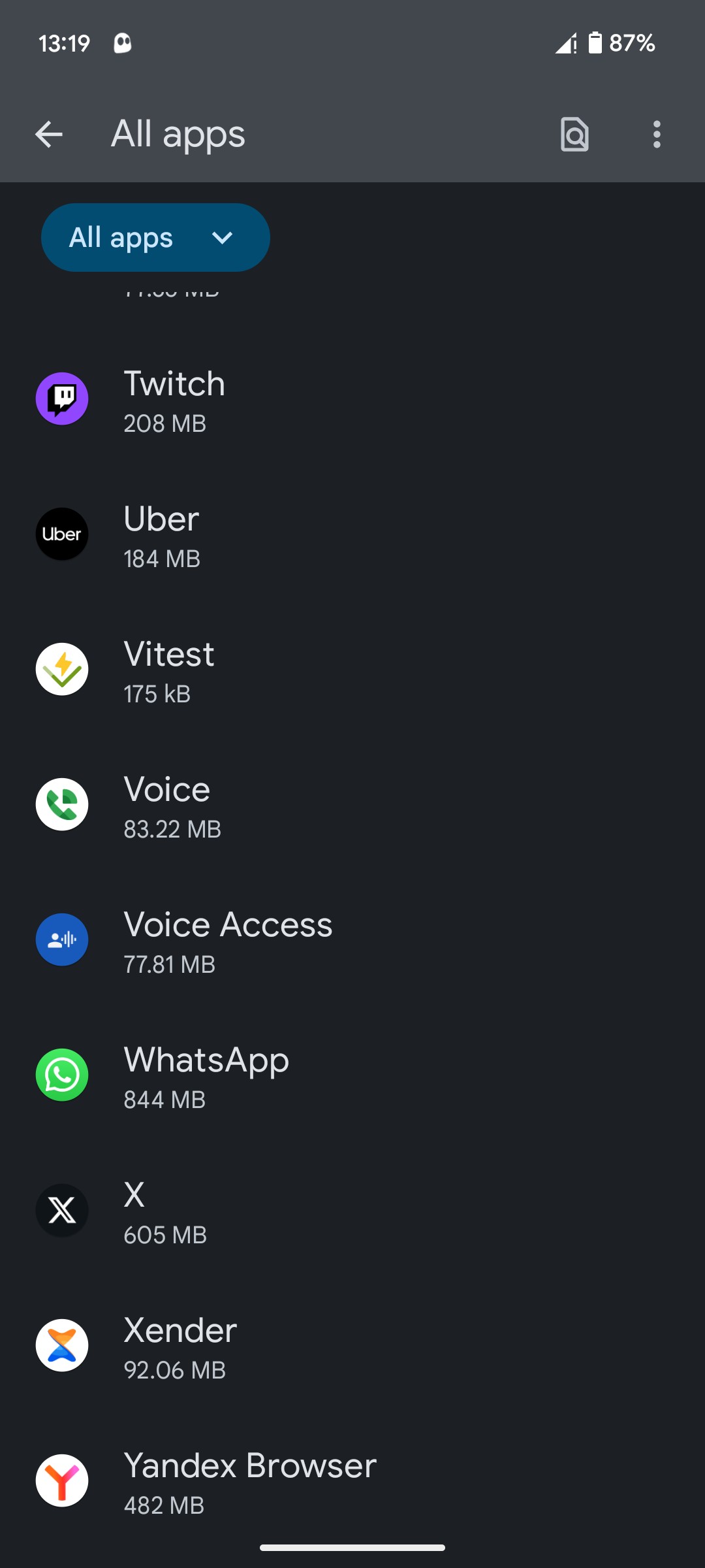 Xem tất cả các ứng dụng đã cài đặt trên Android
